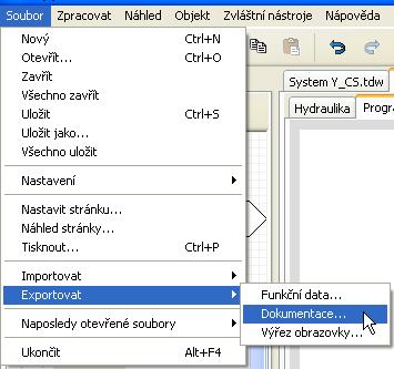 Dokumentace Před uložením