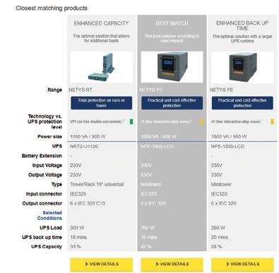 UPS SELECTOR DIGITAL TOOL AVAILABLE LE Renomovaná francouzská společnost Socomec vytvořila pro své obchodní partnery a zákazníky jednoduchou digitální pomůcku