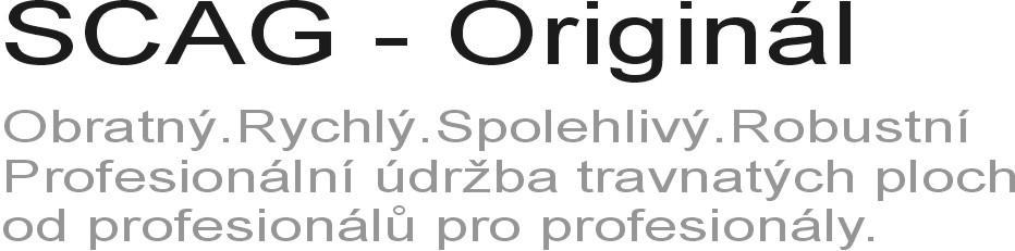 PROFESIONÁLNÍ SEKAČKY SCAG ZERO-TURN 2017 Ceník