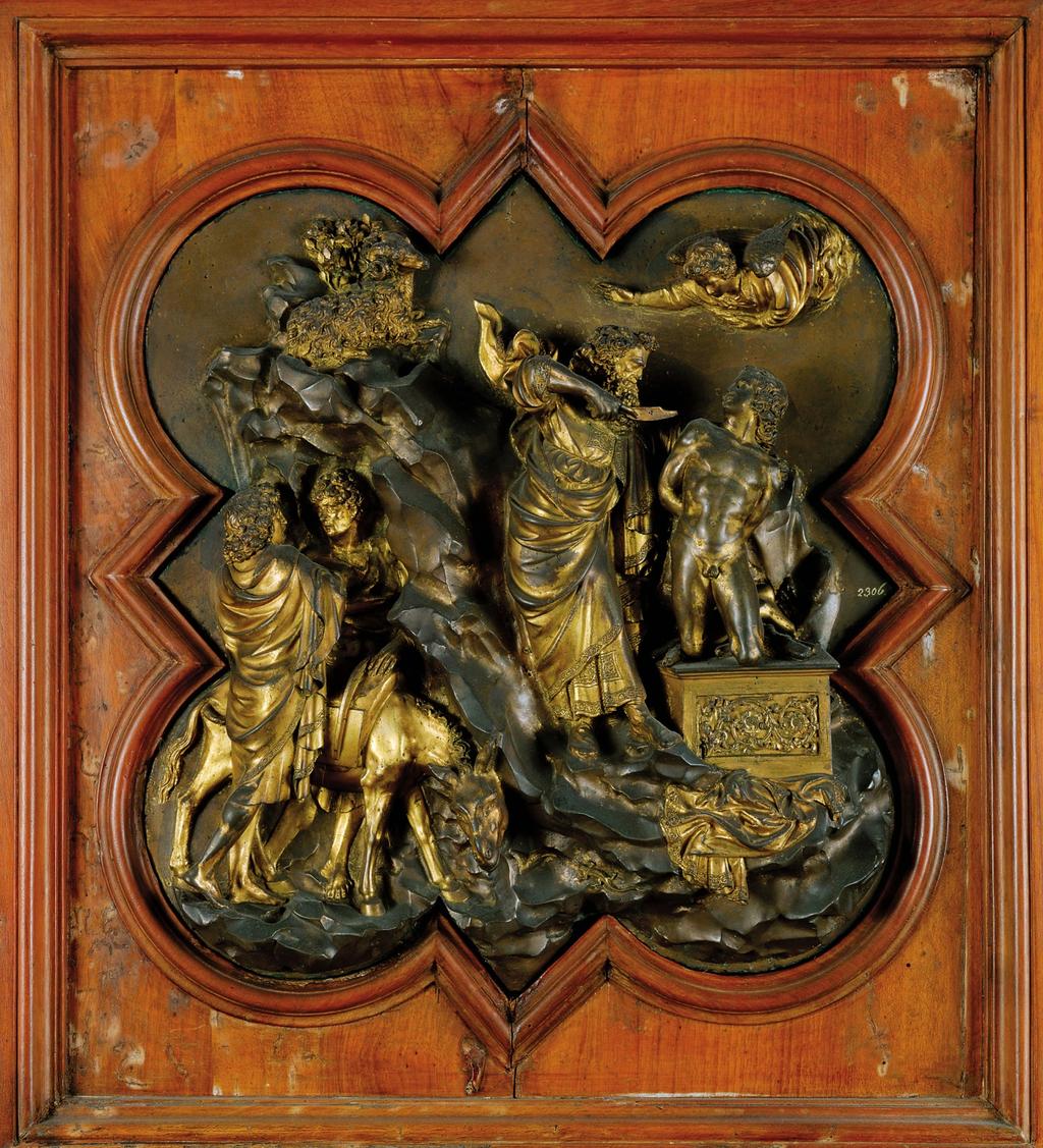 Lorenzo Ghiberti, Abrahám obětuje Izáka, soutěžní návrh