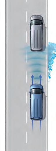 2) Doporučí řidiči pro střed nictvím optic kých a akustických signálů přestávku na odpočinek v případě, že u něj rozpozná chování, které vyhodnotí jako únavu. Brzdový asistent.