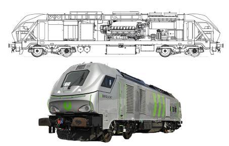 1.4.2.8 VOSSLOH EUROLIGHT Obrázek 58 Lokomotiva EUROLIGHT VOSSLOH [37] Lokomotiva EUROLIGHT od firmy VOSSLOH z rodiny EURO se vyznačuje vysokým výkonem a nižším zatížením na nápravu.