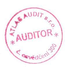Auditor upozorňuje příjemce zprávy, že povinnost auditora sestavit dodatečnou zprávu pro výbor pro audit Společnosti, vzniká až pro účetní období začínající od 17. 6.