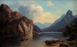 2. 12. 2018 PRAHA, ŽOFÍN 151 Berta von Grab (1840 1907) Königsee olej na plátně, 60. 70. léta 19. století, sign. LD, 28 44 cm, rám Výborná malba zastupující ojedinělou vrstvu výtvarné kultury 19.