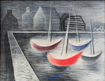 2. 12. 2018 PRAHA, ŽOFÍN SAMOSTATNÁ AUKCE 171 Jan Zrzavý (1890 1977) Přístav v noci I tempera na dřevě, 26. 8. 1934, sign.