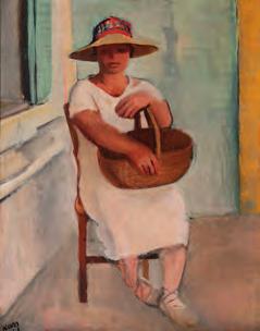 GALERIE KODL 81. AUKČNÍ DEN 172 Jiří (Georges) Kars (1880 1945) Sedící děvče s košem olej na plátně, 1927, sign.