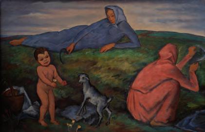 2. 12. 2018 PRAHA, ŽOFÍN 19 Václav Rabas (1885 1954) Na trávě olej na plátně, 1923, sign.