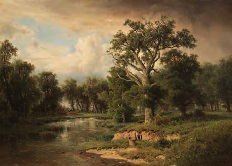 GALERIE KODL 81. AUKČNÍ DEN 23 Adolf Chwala (1836 1900) U jezírka olej na plátně, 70. 80. léta 19. století, sign.