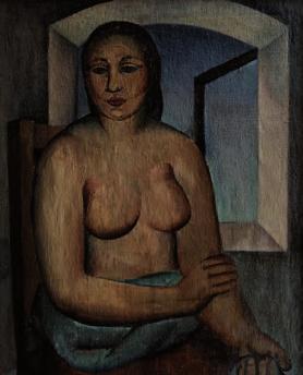 2. 12. 2018 PRAHA, ŽOFÍN 58 Miloslav Chlupáč (1920 2008) Marie/Svratka oleje na plátně, 40. léta 20. století, nesign.