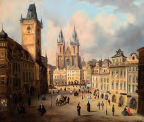 GALERIE KODL 81. AUKČNÍ DEN 67 Ferdinand Lepié (1824 1883) Staroměstské náměstí olej na plátně, 1864, sign.