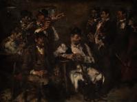 2. 12. 2018 PRAHA, ŽOFÍN 75 Aurel Naray (1883 1948) Muzikanti olej na plátně, přelom 20./30. let 20. století, sign.