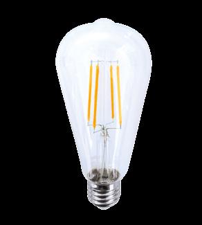 Svíticí program / Svietiaci program WZ526 WZ524 LED žárovka LED žiarovka speciální LED technologie imitující wolframové vlákno spotřeba: 8 W tvar: EDISON ST65 světelný tok: 810 lm (odpovídá