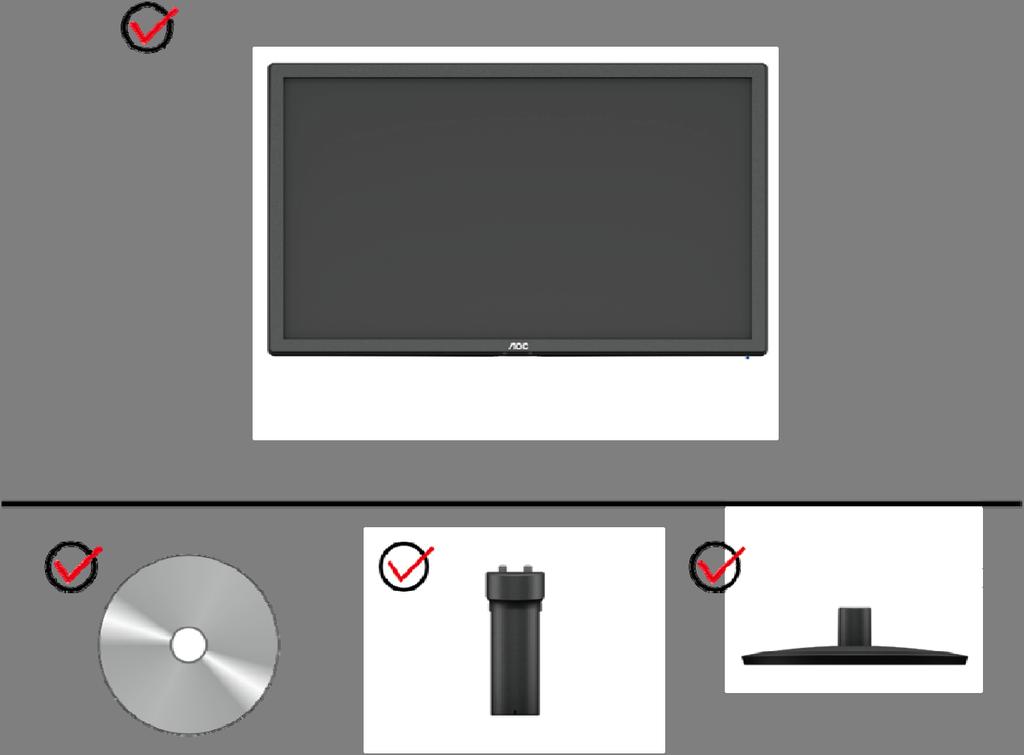 Nastavení Obsah krabice Monitor