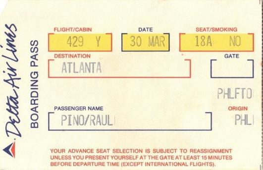 gate (odletová brána) cestovní třídu sedadlo pořadové číslo palubní vstupenky (označuje pořadí, ve kterém byl cestující odbaven) leteckou společnost 2D
