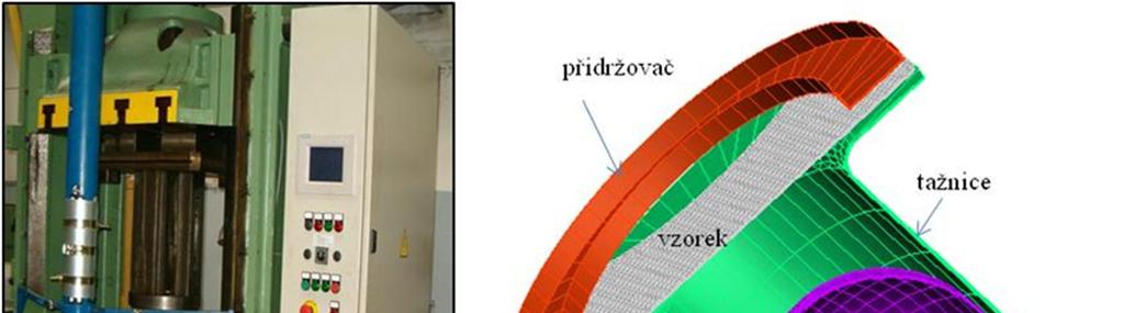 Obr. 9 Lis CBA300 společně se schématem vypínání zkušebního vzorku pro b = 30 mm 5.4.
