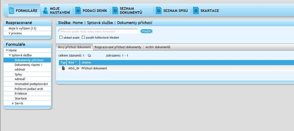 Má nepřítomnost lze nastavit upozornění na nepřítomnost, časový interval Můj globální zástupce lze definovat zástupce uživatele IV.