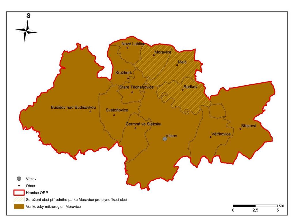 2 Souhrnná zpráva za všechny DSO v území Ve správním obvodu ORP působí dva dobrovolné svazky obcí (Sdružení obcí přírodního parku Moravice pro plynofikace