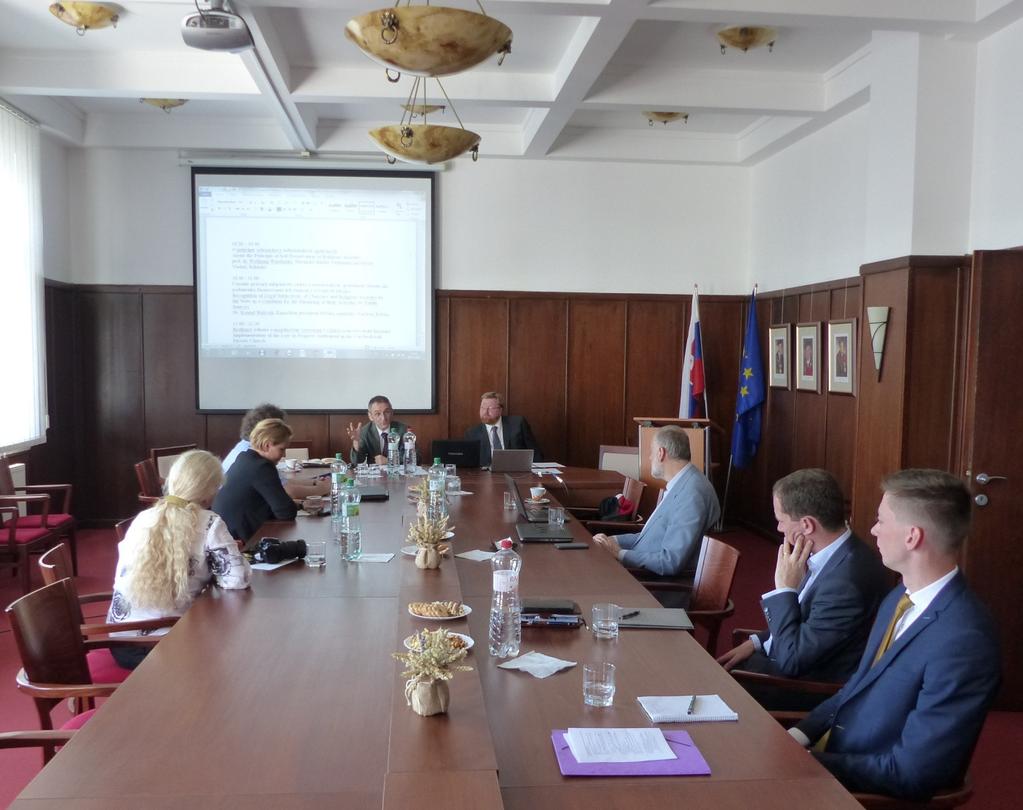 Mezinárodní vědecká konference Ekonomické aspekty štátnocirkevných vzťahov, Trnava, září 2018 Ve dnech 20. až 21.