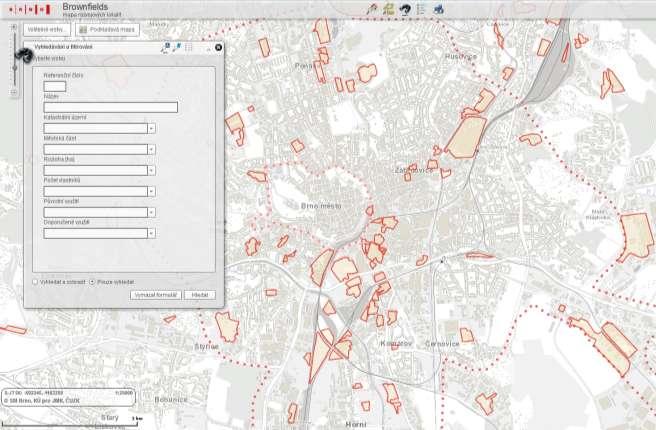 II. Stav řešení v Brně Velká pozornost řešení problematiky brownfields existence databáze brownfields s