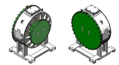 membrány a jiné pojistné prvky o rozměru od 300 mm do 1100 mm.