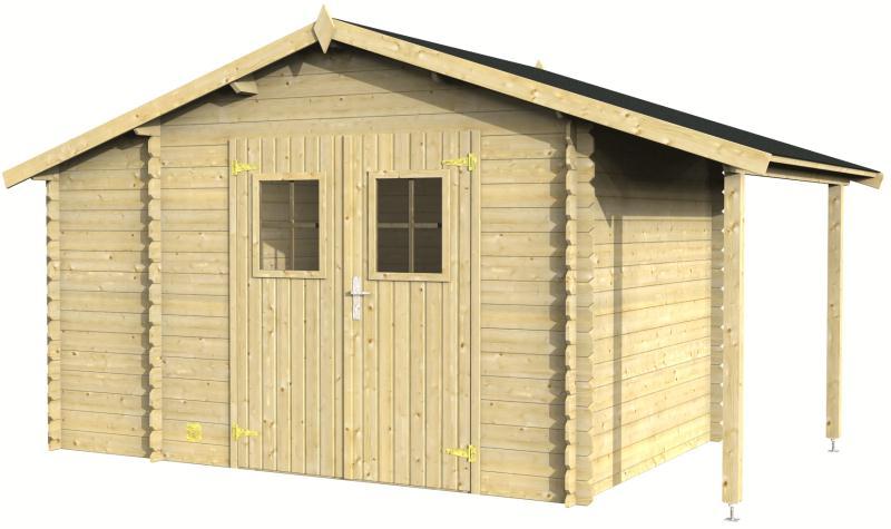 Návod k montáži Montageanleitung Notice de montage Istruzioni per il montaggio Manual de montaje Monteringsanvisning Installatiegids MERIBEL - Blockhaus Maisonnette en poutres Casa di travi Casa de
