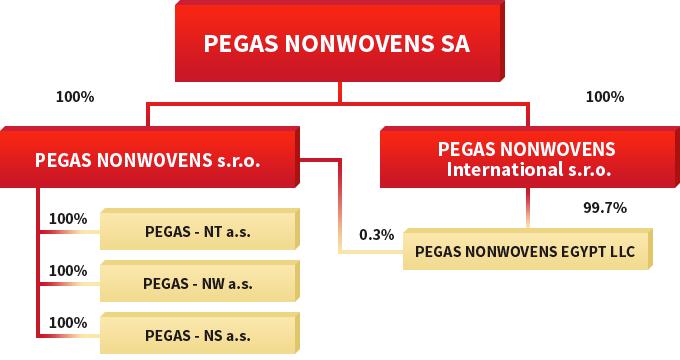 5,4% 13,0% 23,0% 36,5% 33,0% 46,2% 48,4% 44,0% 50,5% Tabulka č.1: Základní ukazatele Pegas Nonwovens 2013 2014 Produkce (tuny) 90 961 100 570 Výnosy (mil. EUR) 199,2 230,5 EBITDA (mil.