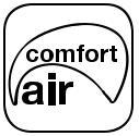TECHNOLOGIE ŘÍZENÉ SYSTÉMY SPALOVÁNÍ ROZVOD TEPLÉHO VZDUCHU TEPLOVOD VOLNĚ POLOHOVATELNÝ AŽ 8 METRŮ OD ZAŘÍZENÍ Systém Comfort Air je schopen efektivně rozvádět teplý vzduch (80 C) do jiných