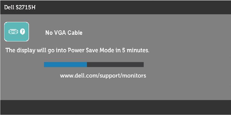 VGA/HDMI (MHL) vstup nebo Pokud je vybrán vstup VGA nebo HDMI (MHL) a příslušný kabel není připojen, zobrazí se
