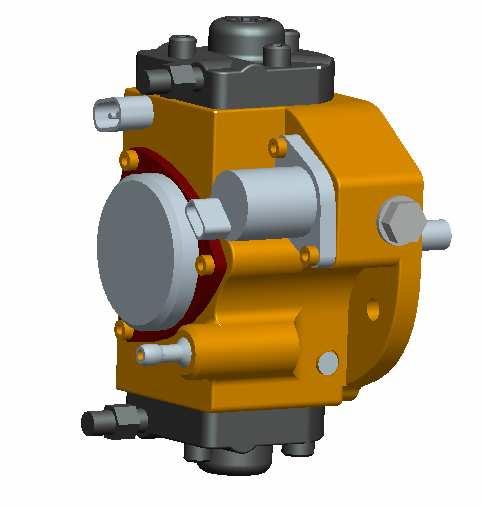 Obr. 50 3D model vysokotlakého čerpadla Denso U2 