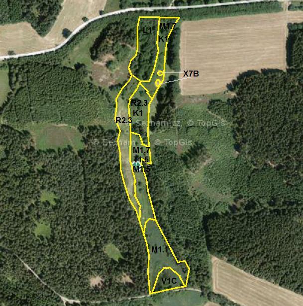 Obr. 5 Mapa biotopů