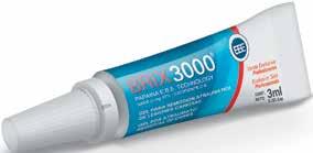 Všechno, co potřebujete je BRIX3000 Enzymatický gel na atraumatické odstranění zubního kazu Více informací o BRIX3000 na straně 19.