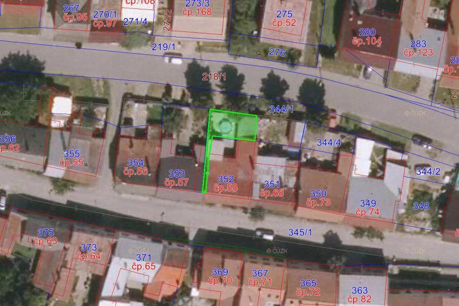 Návrh usnesení: Zastupitelstvo města schvaluje prodej vyznačené části pozemku p.č. 344/1 ostatní plocha v k.ú.
