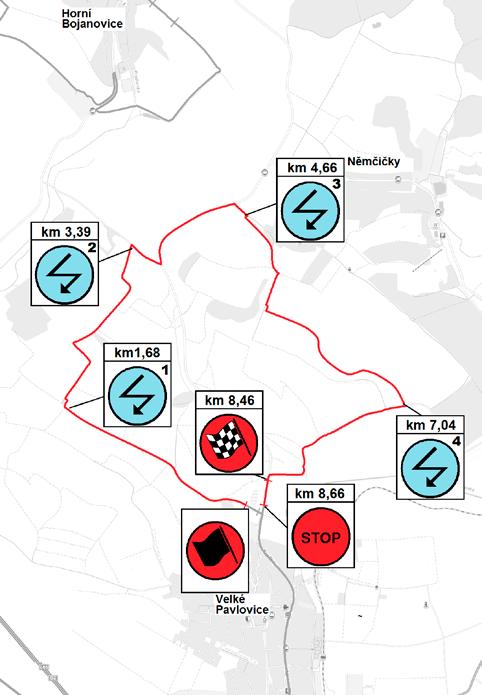 SS 7,10 VELKÉ PAVLOVICE-NĚMČIČKY - SS MAP RZ 7,10