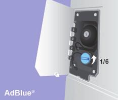 Aditivum AdBlue 140 Naplnění / Doplnění aditiva AdBlue Doporučení Používejte pouze aditivum AdBlue splňující normu ISO 22241. Aditivum AdBlue je roztok na bázi močoviny.