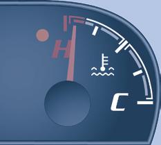 Místo řidiče 32 Palivoměr Hladina paliva je testována při každém zapnutí zapalování. Palivoměr signalizuje: - F (Full - plná): nádrž je plná.