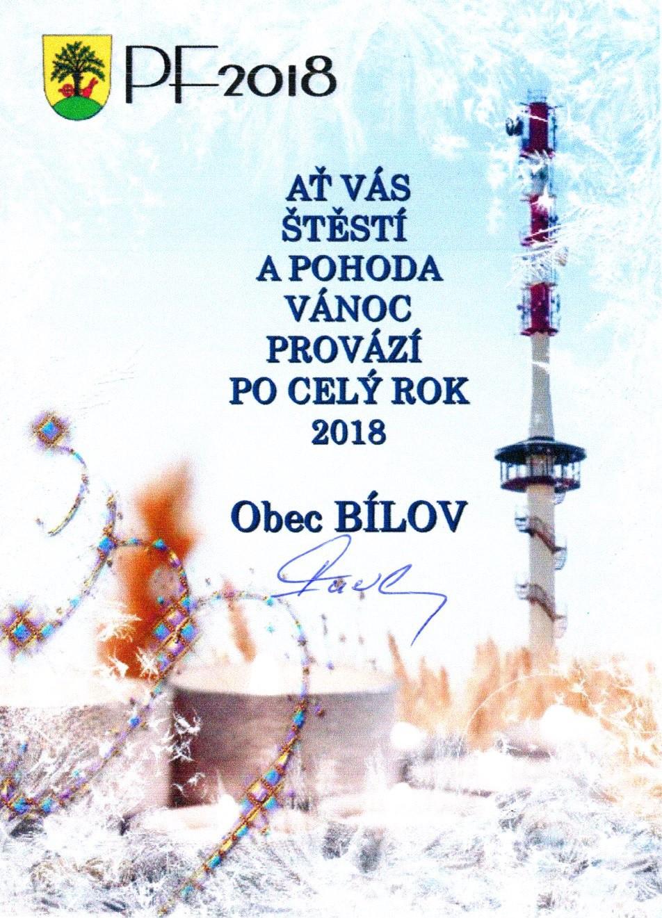 Vážení spoluobčané, do ruky se Vám dostává vánoční vydání Listu obce Bílov, zároveň poslední číslo v letošním roce, který nekompromisně rychle míří ke svému závěru.