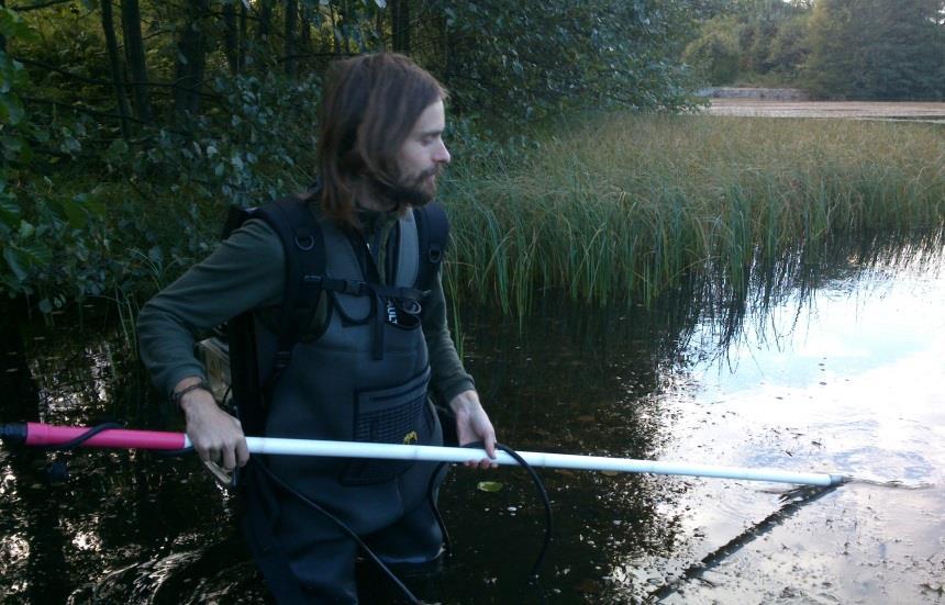 na průzkum osového toku nivy a jeho přítoků, na mokřady, tůně a ramena vyskytující se v aluviích