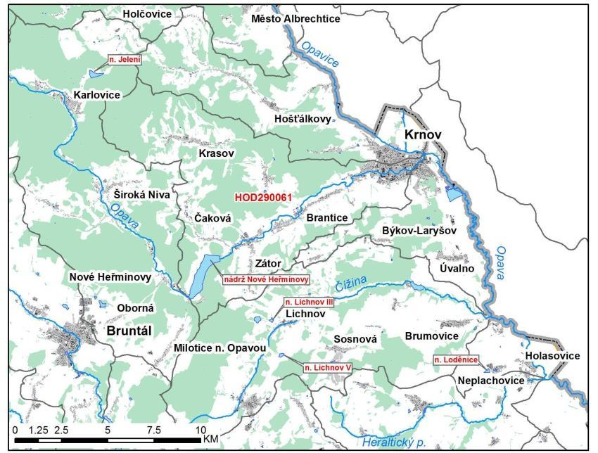 List opatření 1. Název Opatření Opava a její přítoky v povodí horní Opavy - Nové Heřminovy, Jelení, Krnov, Holasovice, Lichnov III. a V.