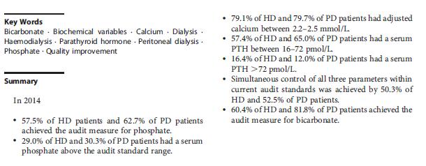 UK RR: přehled parametrů Ca-P metabolismu