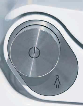 Design: Vetica, Peter Wirz Pokud jde o čistotu, nejdůležitějším místem v domácnosti je koupelna. Pravě tam míříme, abychom se osvěžili.