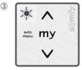 6 Zapnutí / vypnutí automatického řízení Dlouhý dotek (asi 2 s) plošky auto/manu vyvolá rozsvícení, resp. zhasnutí stavové kontrolky.