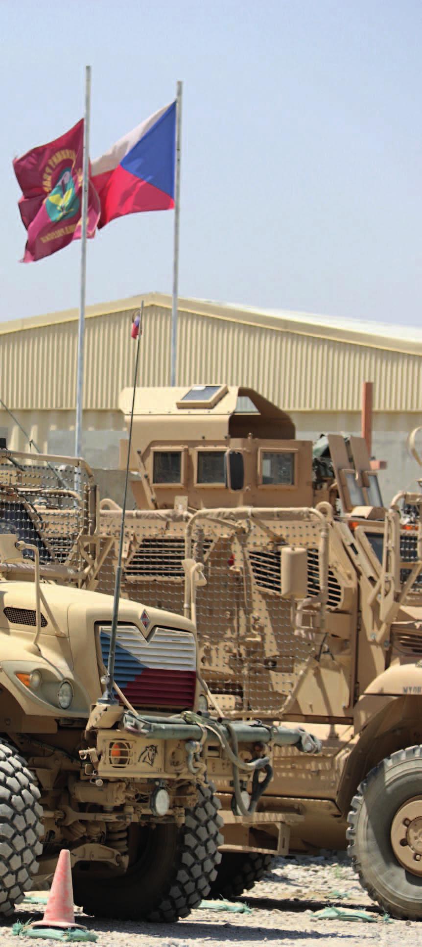 10 2017 81 typu MRAP. Vojáci, pod velením kpt. Milana Němce, tvořeni zejména příslušníky 102. průzkumného praporu z Prostějova a 53.