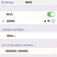 1 Pomocí šipek vyberte položku Share Wi-Fi Settings(iOS) a stiskněte ENTER. 2 Pomocí šipek vyberte NEXT a stiskněte ENTER. 3 Přečtěte si popis na obrazovce, stiskněte NEXT a pak stiskněte ENTER.
