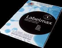 papír etikety Labelmax etikety Universální samolepicí bílé etikety A4 pro inkoustové, laserové tiskárny a kopírky, s akrylátovým lepidlem na bázi vody, s bezpečnostním okrajem po obvodu archu.