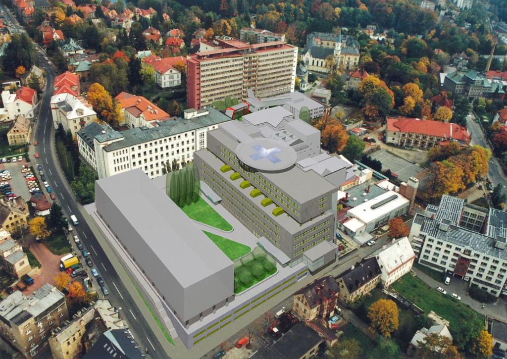 Ilustrativní nákres půdorysů: a) Centra urgentní lékařské péče b) Komunikačního a