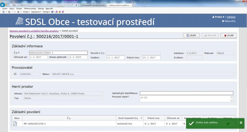 Pokud uložení neproběhne správně, může se objevit následující upozornění. Dokument bez podpisu musíte elektronicky podepsat a vložit znovu.