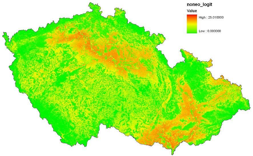 Mapování a predikce rostlinných