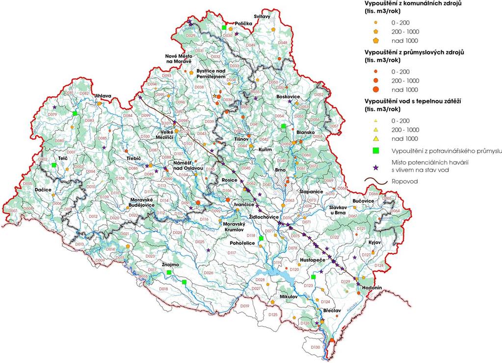 Mapa významných bodových zdrojů