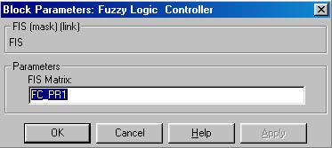 6.3 FIS MATICE Aby bylo možno spustit simulaci v SIMULINKu, je teba Fuzzy Inference System uložit pod jeho jménem do pracovního prostedí MATLABu (workspace).