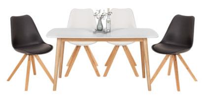 Jídelna, skládá se z: jídelního stolu z masivu dřeva sheesham v nugátové barvě, cca 200x100 cm, místo 14.285,-* 7.